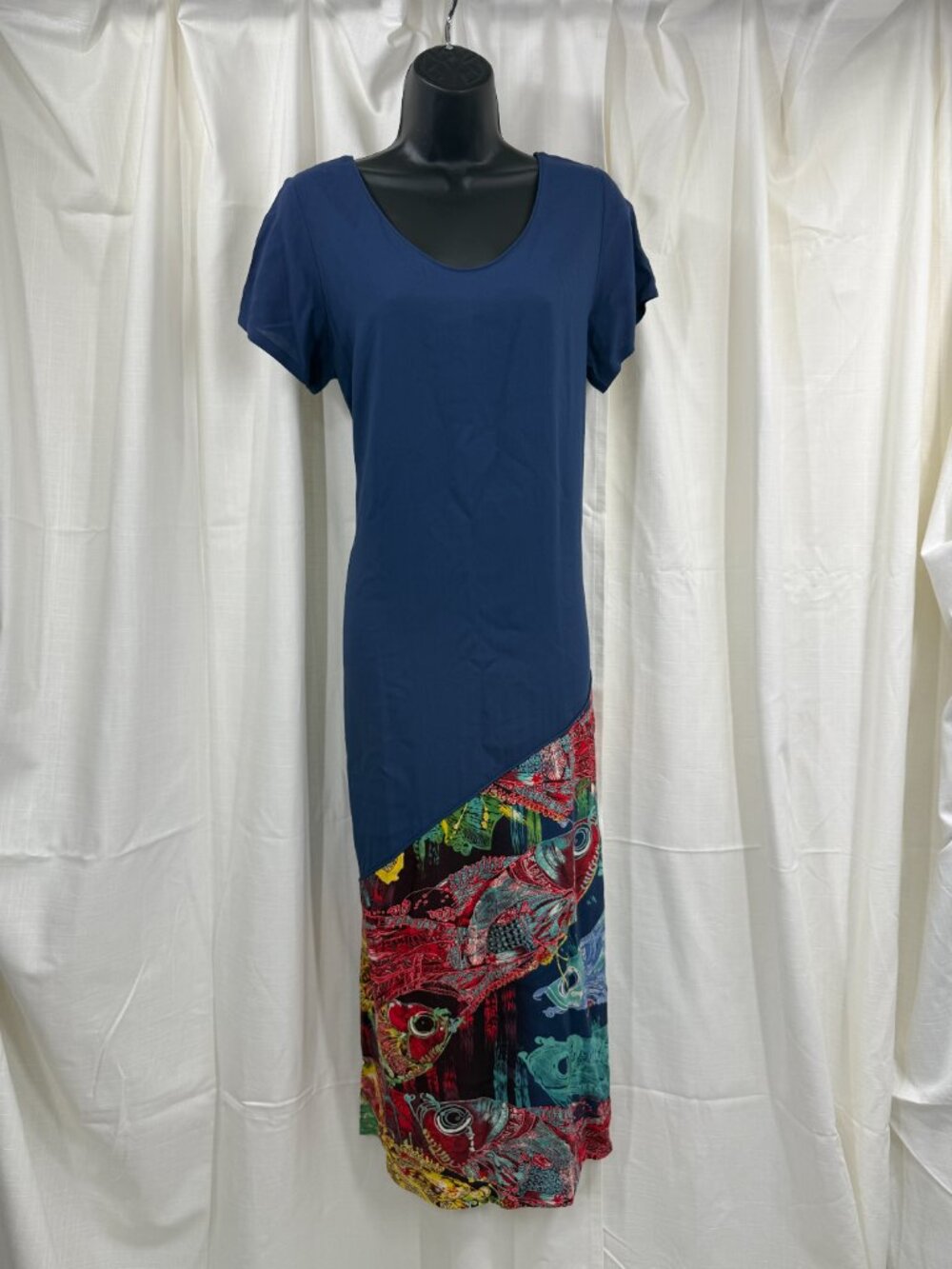 Vintage Jams World Rock Fish Limited Edition Rayon Dress Hawaii Small Midi USA - Picture 1 of 16